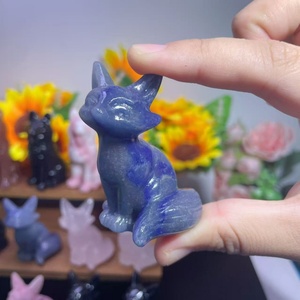 Artesanía de Cristal Tallada en Forma de Animales, Mezcla de Materiales, Zorro y <span class=keywords><strong>Lobo</strong></span>, para Decoración Fengshui, Venta Caliente de Fábrica, Nuevo - Product Image 5