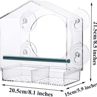 Mangeoire à oiseaux en forme de maison, écologique, pour l'extérieur, structure anti-évasion avec poulie, station d'alimentation portable pour usage quotidien des oiseaux