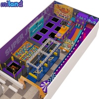Miland - Équipement de terrain de jeu intérieur de haute qualité pour enfants, aire de jeux souple, parc de jeux pour enfants, trampoline pour enfants