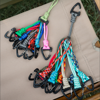 Cordon de parapluie mini avec crochet rotatif à dégagement rapide, porte-carte d'identité créatif tressé à la main et bracelet promotionnel