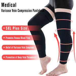 Stoking kompresi lutut, 20-30mm spandeks/nilon padat untuk perawatan paha tinggi varises - Product Image 3