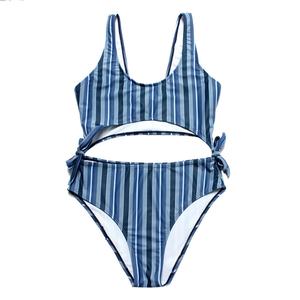 ชุดว่ายน้ำดีไซน์ใหม่ปี 2025 ชุดบิกินี่เซ็กซี่แบบสั่งทำสำหรับผู้หญิงไซส์ XS ชุดว่ายน้ำวันพีซขายส่ง ไซส์พลัส ผ้าลายจุดด้านหน้า - Product Image 2