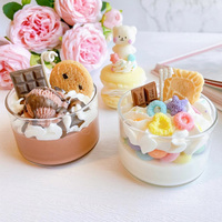 Fait à la main Aroma Cake Candle Internet Celebrity Creative DIY Dessert Nouveauté Article pour Enfants Cadeau Voyage Souvenir Décoratif