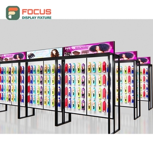 Présentoir autoportant pour extensions capillaires, étagère multi-niveaux, cadre en bois durable, unité de présentation pour magasin de perruques - Product Image 2