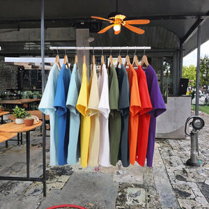 Camiseta de Algodón Premium de 240 g/m² para Mujer, Transpirable e Informal, de Manga Corta, con Impresión de Logotipo Personalizable en 20 Colores para Verano - Product Image 2