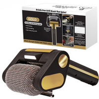 Brosse électrique sans fil rechargeable pour nettoyer les grilles de barbecue en extérieur, sans poils, brosse de nettoyage pour barbecue