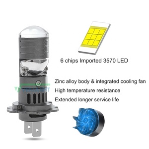<span class=keywords><strong>Ampoule</strong></span> de <span class=keywords><strong>phare</strong></span> à lentille de projecteur LED <span class=keywords><strong>H7</strong></span> du fabricant d'origine, sans fil, plug-and-play, 28W 3300LM, <span class=keywords><strong>phare</strong></span> LED automobile 9-36V DC - Product Image 2