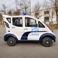 Voiture de patrouille électrique professionnelle multicolore 5-8 places pour la sécurité des hôtels, des villas, des propriétés et des petits terrains de golf