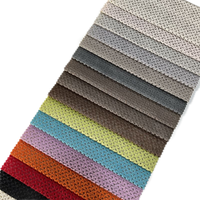 Vente en gros 100% polyester tissu velours gaufré super doux matière première textile tricoté colle imperméable pour canapé style uni