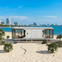 Capsule spatiale modulaire SP-36M, maison préfabriquée de luxe à 1 chambre, faibles frais de transport, pour projets hôteliers