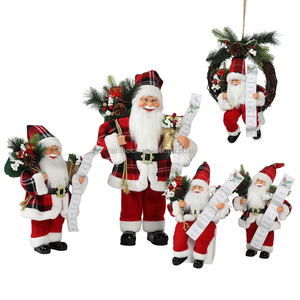 30 ~ 110 cm Noël Debout Père Noël Cadeau Sac Ornement Décoration Traditionnelle Vacances Figurine Collection Xmas Série - Product Image 4