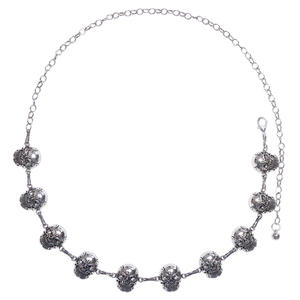 Cadena de cintura con calavera para mujer, estilo gótico, de plata tibetana, de una sola capa, para fiesta, moda, estilo hip hop - Product Image 5