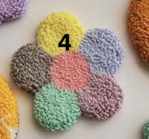 Kit de posavasos de aguja de punzón de tulipanes de flores de estilo bonito personalizado, Kit de <span class=keywords><strong>bordado</strong></span> de aguja de punzón, Kit de aguja de ganchillo <span class=keywords><strong>para</strong></span> <span class=keywords><strong>principiantes</strong></span> - Product Image 6