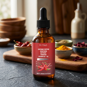 OEM Supports Metabolism Natural Cayenne Beetroot & Turmeric Oral <b>Liquid</b> Drops Hawthorn Extract-<b>Vitamin</b> D3 K2 Dietary Supplement - Product Image 1