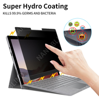 Écran de confidentialité magnétique de 12.3 pouces compatible avec Surface Pro 7 +/7/6/5/4/3 filtre anti-éblouissement anti-lumière bleue amovible