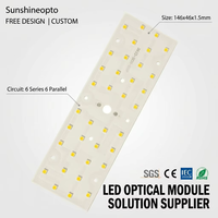 Module d'éclairage LED pour rue à haute efficacité 20W SMD 3030 sur carte PCB en aluminium, haute luminosité, plaque PCB thermique SunshineOpto