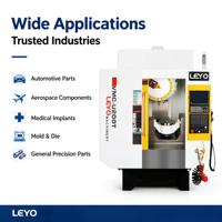Centre d'usinage compact 5 axes LEYO U200T CNC haute rigidité pour l'enseignement, la formation et la recherche