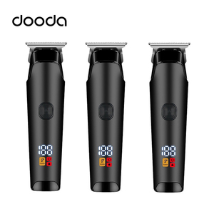 <span class=keywords><strong>Tondeuse</strong></span> à <span class=keywords><strong>cheveux</strong></span> électrique professionnelle silencieuse en acier inoxydable, rechargeable par USB, écran LCD, sans fil, pour barbier/barbe, usage domestique, sur batterie - Product Image 1