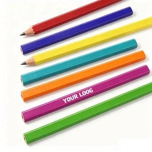 Lápiz de Carpintero Personalizado para Regalo Promocional, Venta al por Mayor, con Logotipo, Colores, Punta Plana, Alta Dureza, Grafito HB - Product Image 1