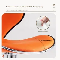 Tabouret de bar minimaliste à hauteur réglable avec base ronde pour usage commercial et domestique, chaises de comptoir et de bar