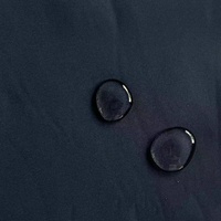 100% Poliéster imitación memoria T400 tejido elástico unido con forro polar negro para chaqueta Softshell