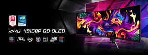 Moniteur de jeu incurvé pour ordinateur de bureau MSI MPG 491CQP QD-OLED 49'' 144Hz Adaptive-Sync 5120 X 1440 32:9 0.03ms (GtG) 146%SRGB <span class=keywords><strong>100Hz</strong></span> - Product Image 6