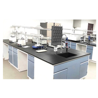 Meubles de laboratoire médical, table de travail, île électronique, établi avec évier, 2 pièces