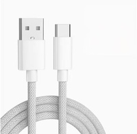 Cable de Datos de Nailon Trenzado de 3m con Conector Tipo-C, Carga Rápida PD de 20W 5A/6A, con Conductor de Cobre Puro para Teléfonos Móviles