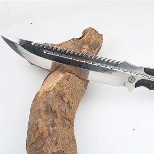 Cuchillo de Camping Personalizable OEM HK LS093 Ultramarine de Hoja Fija de Acero Inoxidable con Mango G10 de 27CM para Supervivencia al Aire Libre y Uso Táctico DIY - Product Image 2