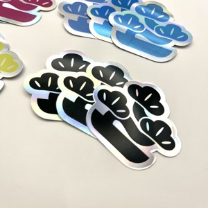 Etiquetas adhesivas autoholográficas personalizadas, etiquetas de embalaje troqueladas impresas UV impermeables para varios usos - Product Image 5