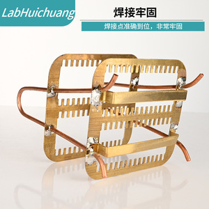 Estante para teñir y secar 30 portaobjetos, vertical, de metal de cobre, 2 piezas, caja, uso médico y de laboratorio - Product Image 4