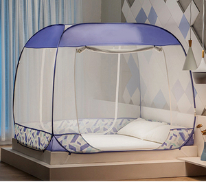 Moustiquaire <span class=keywords><strong>anti</strong></span>-moustique pliante à 3 portes et auvent de lit pour adulte à usage domestique 100% polyester - Product Image 1