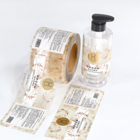 Étiquettes transparentes personnalisées en rouleau pour l'emballage de produits cosmétiques, imprimante d'étiquettes