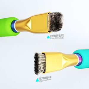 2pcs mijing chống tĩnh IC Pad Chip PCB làm sạch bàn chải cho điện thoại <span class=keywords><strong>iPhone</strong></span> Samsung Bo mạch chủ CPU sạch loại bỏ keo sửa chữa công cụ - Product Image 5