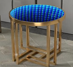 Bàn trà hình khối lập phương vô cực gương phản chiếu, hiệu ứng ánh sáng đặc biệt tùy chỉnh, hầm ngầm ánh sáng kỳ ảo - Product Image 5