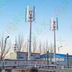 ระบบไฮบริดพลังงานลมและพลังงานแสงอาทิตย์ 5kw 10kw 20kw 48v 120v 380v กังหันลมแบบตั้ง VAWT RX-HV กังหันลม 5kw สำหรับบ้าน RX-HV - Product Image 2