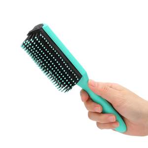 Brosse à <span class=keywords><strong>cheveux</strong></span> à 9 rangées pour hommes et femmes, longue, fine et épaisse, <span class=keywords><strong>cheveux</strong></span> secs ou humides, sans statique et résistant à la chaleur, brosse à <span class=keywords><strong>cheveux</strong></span> démêlante. - Product Image 4