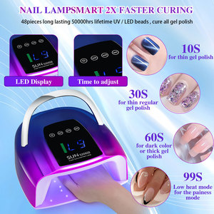 Lámpara Secadora de Uñas UV LED Profesional Recargable de 200W con 48 Perlas de Secado Rápido y Almacenamiento para Gel UV - Product Image 5
