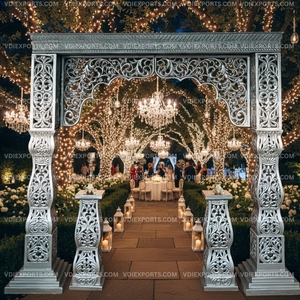 Panel de Entrada para Boda India Tallado a Mano, Decoración Personalizada Disponible - Product Image 3