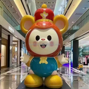 Scultura in Resina di Grande Formato per Esterni, Bambola Cartoon Dipinta a Mano, Ornamento Natalizio, Immagine IP Aziendale - Product Image 1