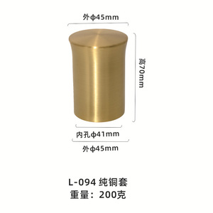 Pieds de meubles en cuivre pur WYX L-092 L-093 L-094 L-095 L-096 L-097 pour la nouvelle quincaillerie de meubles de style chinois - Product Image 3