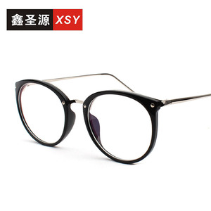 แว่นตาทรงกลม Xsy กรอบใส เลนส์แบบเต็มกรอบ ป้องกันรังสี ป้องกันแสงสีฟ้า สำหรับทุกเพศ - Product Image 2