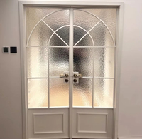 Puertas Modernas de Doble Partición con Rejilla de Aleación de Aluminio Impermeable y Apertura Lateral