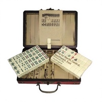 Pasokan Multi-platform Lintas Batas 20 #   Kotak Antik Melamin Motif Naga untuk Mahjong, Catur, Kartu Hiburan, Bahasa Inggris