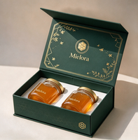 Boîte cadeau magnétique de luxe personnalisée pour l'emballage de pots de miel