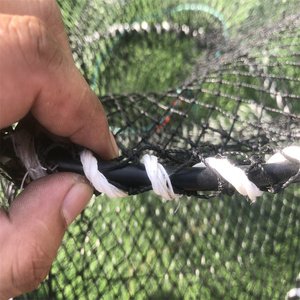 Offre Spéciale poids lourd Cage à ressort crabe Pot pliable outil de pêche en <span class=keywords><strong>mer</strong></span> avec filet en plastique PVC HDPE pour crevettes et crabes - Product Image 2