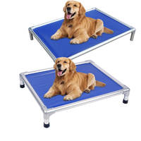 Lit pour chien surélevé simple et respirant à prix abordable avec cadre en aluminium durable, lit portable pour animaux de compagnie, lit pour chat