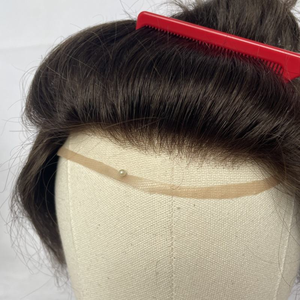 Tupé <span class=keywords><strong>de</strong></span> <span class=keywords><strong>Pelo</strong></span> <span class=keywords><strong>de</strong></span> Monofilamento Fino para <span class=keywords><strong>Hombre</strong></span> Pieza Capilar Duradera Sistema <span class=keywords><strong>de</strong></span> Reemplazo <span class=keywords><strong>de</strong></span> Cabello Humano <span class=keywords><strong>de</strong></span> Encaje Mono Peluca Masculina Prótesis Capilar Natural para <span class=keywords><strong>Hombre</strong></span> - Product Image 3