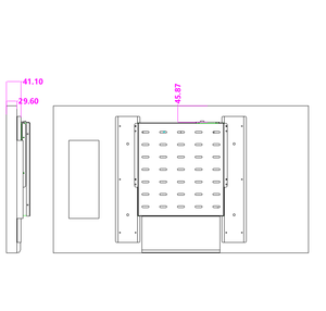 Écran LCD TFT 32 pouces 1080P à cadre ouvert, 3000 cd/m², haute luminosité, adapté à l'extérieur, kiosque publicitaire intégré, moniteur LCD - Product Image 6