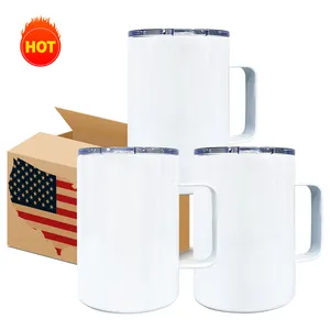 Biểu Tượng Tùy Chỉnh Thép Không Gỉ Thăng Hoa Khoảng Trống Du Lịch 12Oz Cà Phê Cắm Trại Cốc Cốc Du Lịch Với Tràn Bằng Chứng Nắp